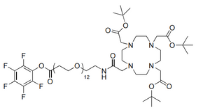 DOTA-tris(TBE)-amido-PEG12-TFP ester